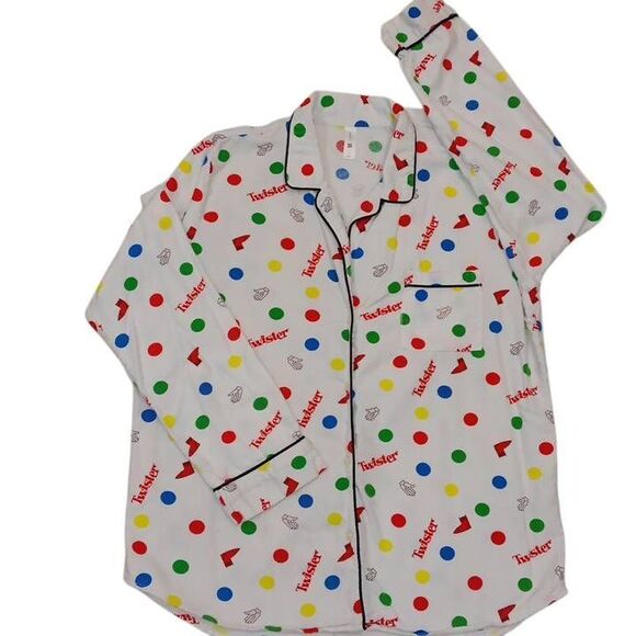 Women's GapBody Twister "flannel type" pajama set. Fun sleep wear! Size Medium - Picture 1 of 7